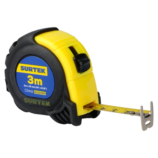 [B122080] Flexómetro con carcasa anti-impacto 3 m x 5/8"